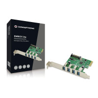 Conceptronic EMRICK U34 - 4-Port-USB-3.0 PCI-Express-Karte - PCIe - USB 3.2 Gen 1 (3.1 Gen 1) - Gr&uuml;n - PC - Passiv - China