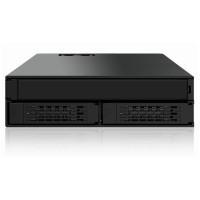 Icy Dock MB994IPO-3SB - 2x 2,5 Zoll - Speicherlaufwerkbehälter - Schwarz - 1 Lüfter - 4 cm - 6 Gbit/s