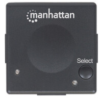 Manhattan 1080p 2-Port HDMI-Switch - Automatisches und manuelles Umschalten - schwarz - HDMI - 1.3b - Kunststoff - Schwarz - 5 m - 480i - 480p - 576i - 576p - 720p - 1080i - 1080p