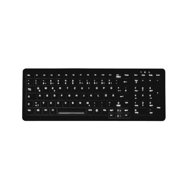 Active Key AK-C7000 - USB - QWERTZ - Schwarz