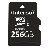 Intenso microSD Karte UHS-I Premium - 256 GB - MicroSD - Klasse 10 - UHS-I - 90 MB/s - Class 1 (U1)