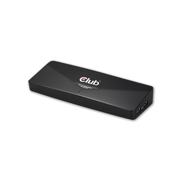 Club 3D USB 3.0 4k Docking Station, schwarz, 4K @ 30 Hz, 4K mit DP oder HDMI