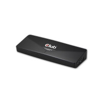 Club 3D USB 3.0 4k Docking Station, schwarz, 4K @ 30 Hz, 4K mit DP oder HDMI