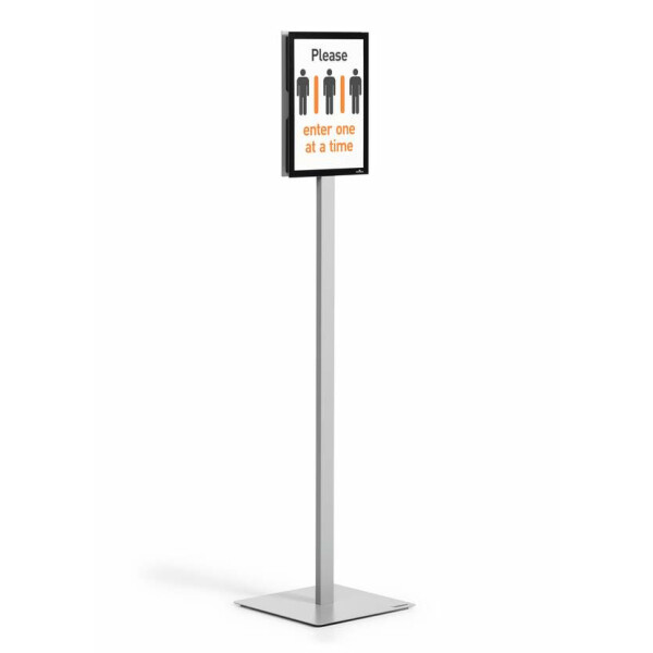 Durable INFO STAND BASIC A4 1 ST 501257 (501257) - Informationsstand - A4 - Metall - Kunststoff - Grau - 21 cm - 29,7 cm