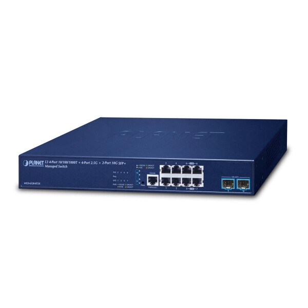 Planet L3 4-Port GE MGS-6320-8T2X - Switch - 0,1 Gbps