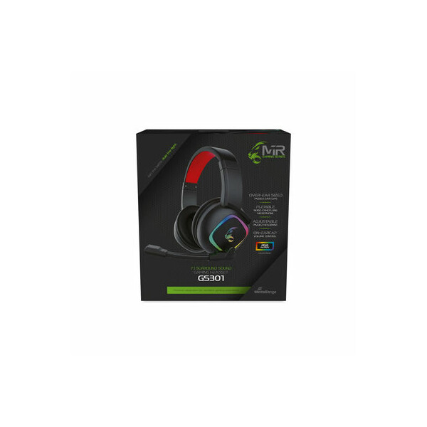 MEDIARANGE kabelgeb.Gaming-Headset mit 7.1 Surround-Sound