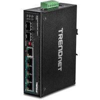 TRENDnet TI-PG62 - Unmanaged - Gigabit Ethernet (10/100/1000) - Vollduplex - Power over Ethernet (PoE) - Wandmontage
