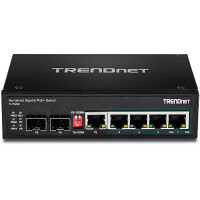 TRENDnet TI-PG62 - Unmanaged - Gigabit Ethernet (10/100/1000) - Vollduplex - Power over Ethernet (PoE) - Wandmontage