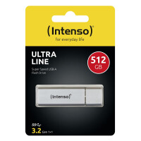 Intenso Ultra Line - 512 GB - USB Typ-A - 3.2 Gen 1 (3.1 Gen 1) - 70 MB/s - Kappe - Silber