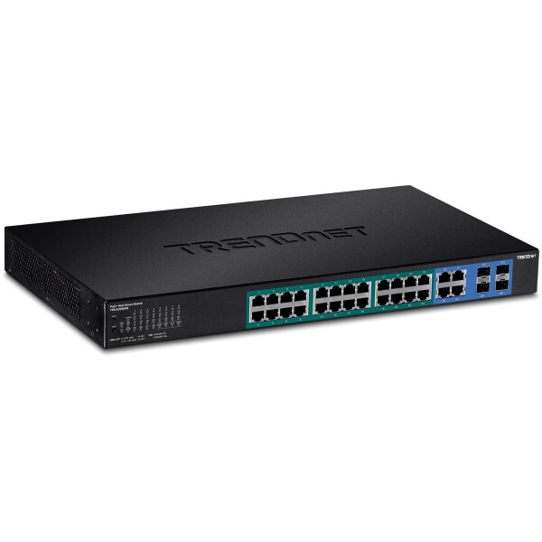 TRENDnet TPE-5028WS - Managed - Gigabit Ethernet (10/100/1000) - Vollduplex - Power over Ethernet (PoE) - Rack-Einbau - 1U