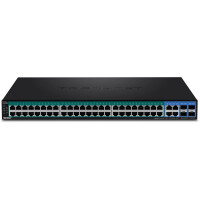 TRENDnet TPE-5048WS - Managed - Gigabit Ethernet (10/100/1000) - Vollduplex - Power over Ethernet (PoE) - Rack-Einbau - 1U