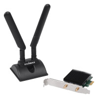 Edimax EW-7833AXP - Kabelgebunden - PCI Express - WLAN / Bluetooth - Wi-Fi 6 (802.11ax) - 2400 Mbit/s - Schwarz