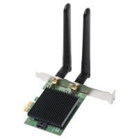 Edimax EW-7833AXP - Kabelgebunden - PCI Express - WLAN / Bluetooth - Wi-Fi 6 (802.11ax) - 2400 Mbit/s - Schwarz