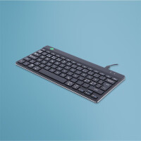 R-Go Compact Break R-Go Tastatur - QWERTY (ND) - schwarz - kabelgebunden - Mini - Kabelgebunden - USB - QWERTY - Schwarz