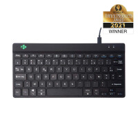 R-Go Compact Break R-Go Tastatur - AZERTY (FR) - schwarz - kabelgebunden - Mini - Kabelgebunden - USB - AZERTY - Schwarz