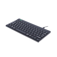 R-Go Compact Break R-Go Tastatur - AZERTY (FR) - schwarz - kabelgebunden - Mini - Kabelgebunden - USB - AZERTY - Schwarz