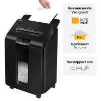 Fellowes AutoMax 100M - Partikelschnitt-Zerkleinerung - 22 cm - 4 x 10 mm - 23 l - 175 Blätter - 4 Rad/Räder