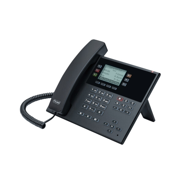 Auerswald COMfortel D-110 - IP-Telefon - Schwarz - Kabelgebundenes Mobilteil - Kunststoff - Wand - 3 Zeilen