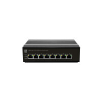 LevelOne Switch 8 Port FE IFS-0801 DIN-Rail -30&deg;C -...