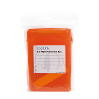 LogiLink Festplattenlaufwerk-Schutzgehäuse - 1 Festplattenlaufwerk (3,5") - orange
