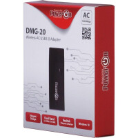 Inter-Tech DMG-20 - Kabellos - USB - WLAN - 867 Mbit/s - Schwarz
