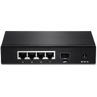 TRENDnet TEG-S51SFP - Unmanaged - Gigabit Ethernet (10/100/1000) - Vollduplex - Wandmontage