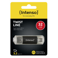 Intenso 3539480 - 32 GB - USB Type-A / USB Type-C - 3.2...