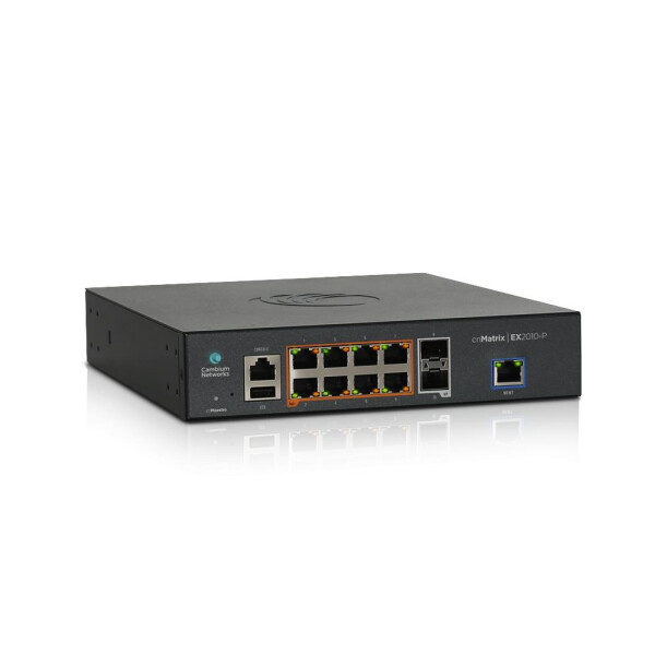 Cambium Networks cnMatrix EX2010-P - Managed - L2/L3 - Gigabit Ethernet (10/100/1000) - Power over Ethernet (PoE) - Rack-Einbau - 1U
