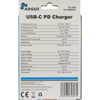 Inter-Tech PD-2045 - Indoor - AC - 20 V - Schwarz