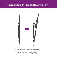 Ultron WM100 - 58,4 cm (23 Zoll) - 142,2 cm (56 Zoll) - 75 x 75 mm - 400 x 400 mm - 0 - 15° - Schwarz