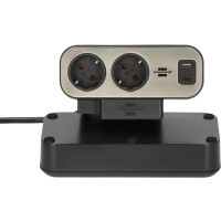 Brennenstuhl estilo Duplex Steckdosenleiste 1x USB C A...
