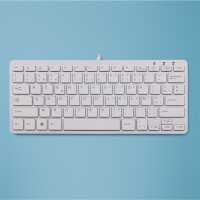 R-Go Compact R-Go Tastatur - AZERTY (BE) - wei&szlig; -...