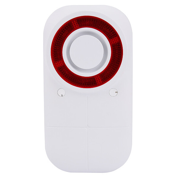 Olympia 6115 - Drahtlose Sirene - Outdoor - 105 dB - IP54 - Rot - Weiß - 420 g