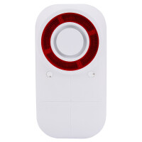 Olympia 6115 - Drahtlose Sirene - Outdoor - 105 dB - IP54 - Rot - Weiß - 420 g