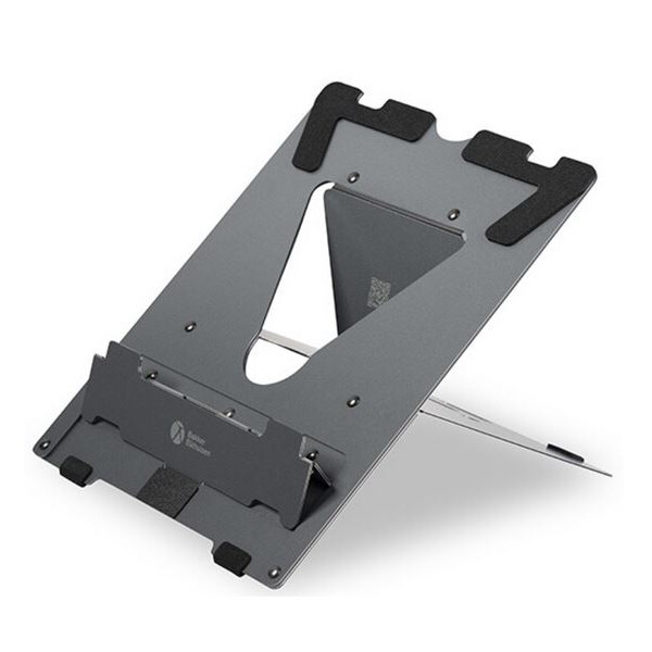Bakker Ergo-Q 160 - Notebook-Ständer - Schwarz - Dunkles Grau - 25,4 cm (10 Zoll) - 43,2 cm (17 Zoll) - Aluminium - Gummi - Stahl - 110 - 185 mm