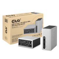 Club 3D USB 3.0 4K Mini Docking Station, Alu geb&uuml;rstet, 4K @ 30 Hz &uuml;ber HDMI, 4x USB 3.0, DL-5900