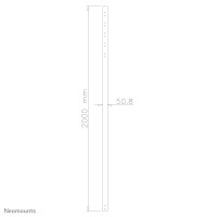 Neomounts by Newstar Verlängerungsrohr - Schwarz - 50 kg - Zimmerdecke - FPMA-C200BLACK/C400BLACK/PLASMA-C100BLACK - 200 mm - 95 mm