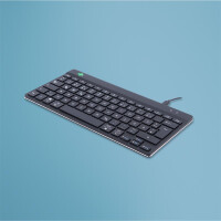 R-Go Compact Break R-Go Tastatur - QWERTZ (DE) - schwarz - kabelgebunden - Mini - Kabelgebunden - USB - QWERTY - Schwarz
