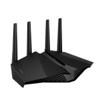 ASUS RT-AX82U - Wi-Fi 6 (802.11ax) - Dual-Band (2,4 GHz/5 GHz) - Eingebauter Ethernet-Anschluss - Schwarz - Tabletop-Router
