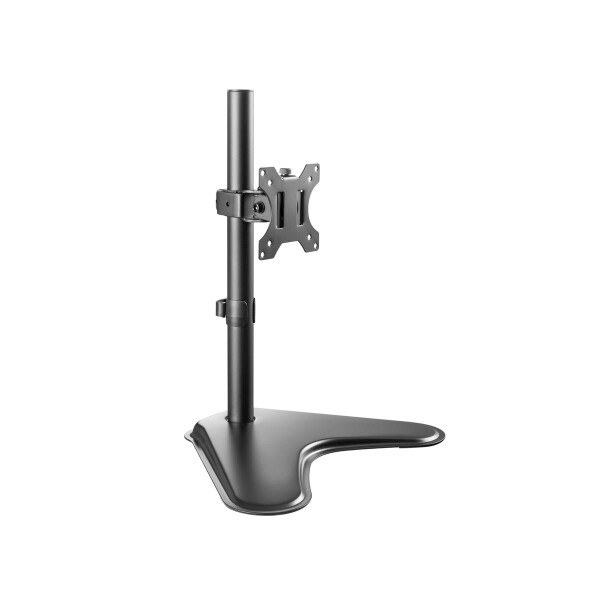 Equip 13"-32" Zweifach-Monitor/LCD-Tischfußhalterung - 75 x 75 mm - 100 x 100 mm - -45 - 45° - -90 - 90° - Aluminium - Kunststoff - Schwarz