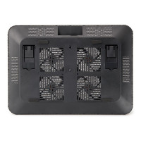 Conceptronic Kühlende Notebook-Unterlage mit 4 Lüftern - 39,6 cm (15.6 Zoll) - 4 Stück(e) - 8 cm - Schwarz - Aluminium - USB