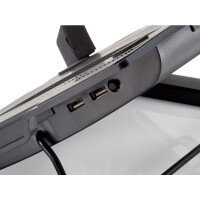 Conceptronic Klappbarer kühlender Notebook-Ständer - 43,2 cm (17 Zoll) - 1 Stück(e) - 14 cm - Schwarz - USB - USB
