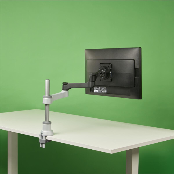 R-Go Zepher 4 R-Go C2 - nachhaltiger Monitor Arm - Tischhalterung - Justierbar - nachhaltiger Monitor Arm - 8 kg Tragkraft - schwarz/silber - geringer CO2 Fußabdruck - Klemme - 8 kg - 61 cm (24") - 81,3 cm (32") - 100 x 100 mm - Schwarz - Silber