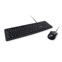 Equip 245203 - Volle Größe (100%) - USB - QWERTY - Schwarz - Maus enthalten