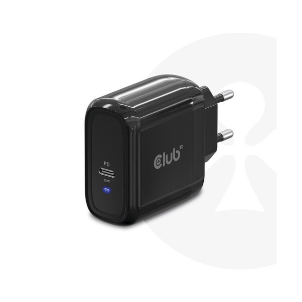 Club 3D Reiseladegerät 1xUSB Typ C PD 65W retail