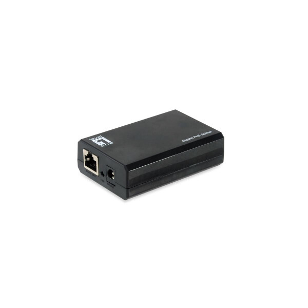 LevelOne Gigabit IEEE802.3bt PoE Splitter - IEEE 802.3af - IEEE 802.3at - IEEE 802.3bt - 10/100/1000Base-T(X) - Schwarz - China - 12V - 24V - 60 W