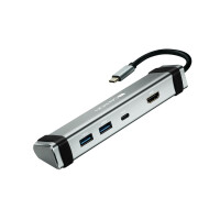 Canyon DS-3 - USB 3.2 Gen 1 (3.1 Gen 1) Type-C - 60 W - Grau - 4K Ultra HD - HDMI - USB 3.2 Gen 1 (3.1 Gen 1) Type-A - USB 3.2 Gen 1 (3.1 Gen 1) Type-C - USB