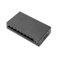 DIGITUS 8-Port Gigabit Switch, Desktop, Unmanaged,  Metallgehäuse