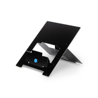 R-Go Riser R-Go Flexibel Laptopst&auml;nder - verstellbar - schwarz - Schwarz - Aluminium - 25,4 cm (10&quot;) - 55,9 cm (22&quot;) - 5 kg - 135 - 220 mm