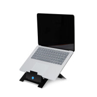 R-Go Riser R-Go Flexibel Laptopständer - verstellbar - schwarz - Schwarz - Aluminium - 25,4 cm (10") - 55,9 cm (22") - 5 kg - 135 - 220 mm